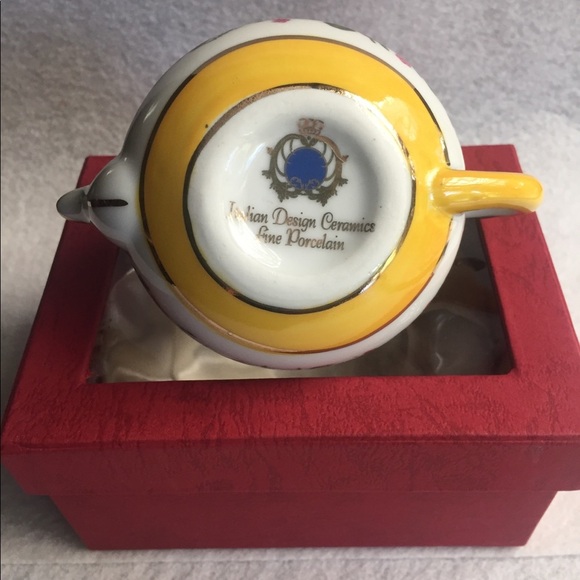 Mini Teapot Classic Italian Ceramic Collectible Decor - Picture 8 of 8